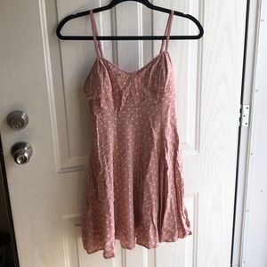 American Eagle Mini Dress, Pink/White Polka Dots